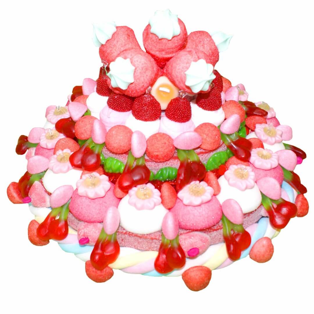 Fraisier En Gateau De Bonbons