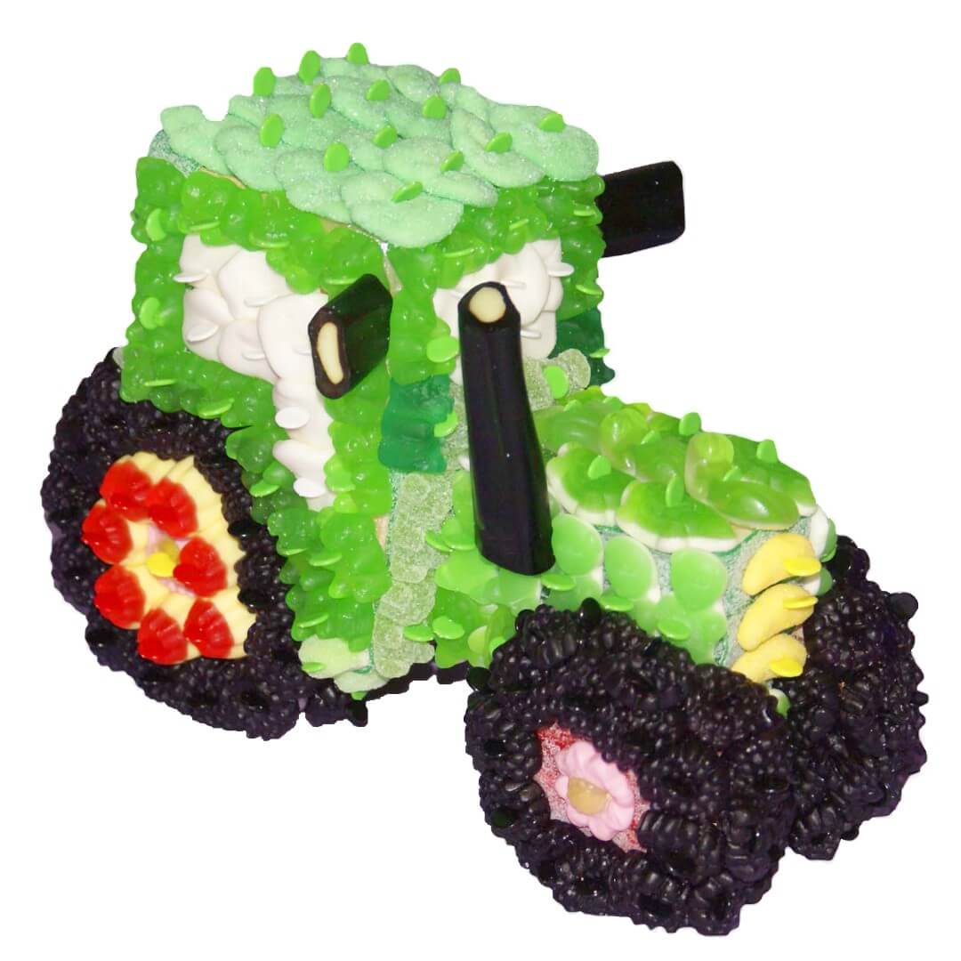 Tracteur 3d Vert Gateau En Bonbons