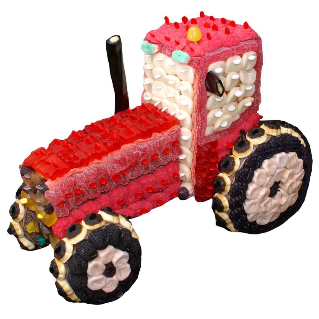 Tracteur 3d Rouge En Bonbons