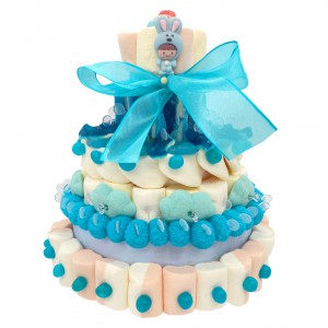 Piece Montee En Bonbons Bleus Gateau De Bonbons Halal