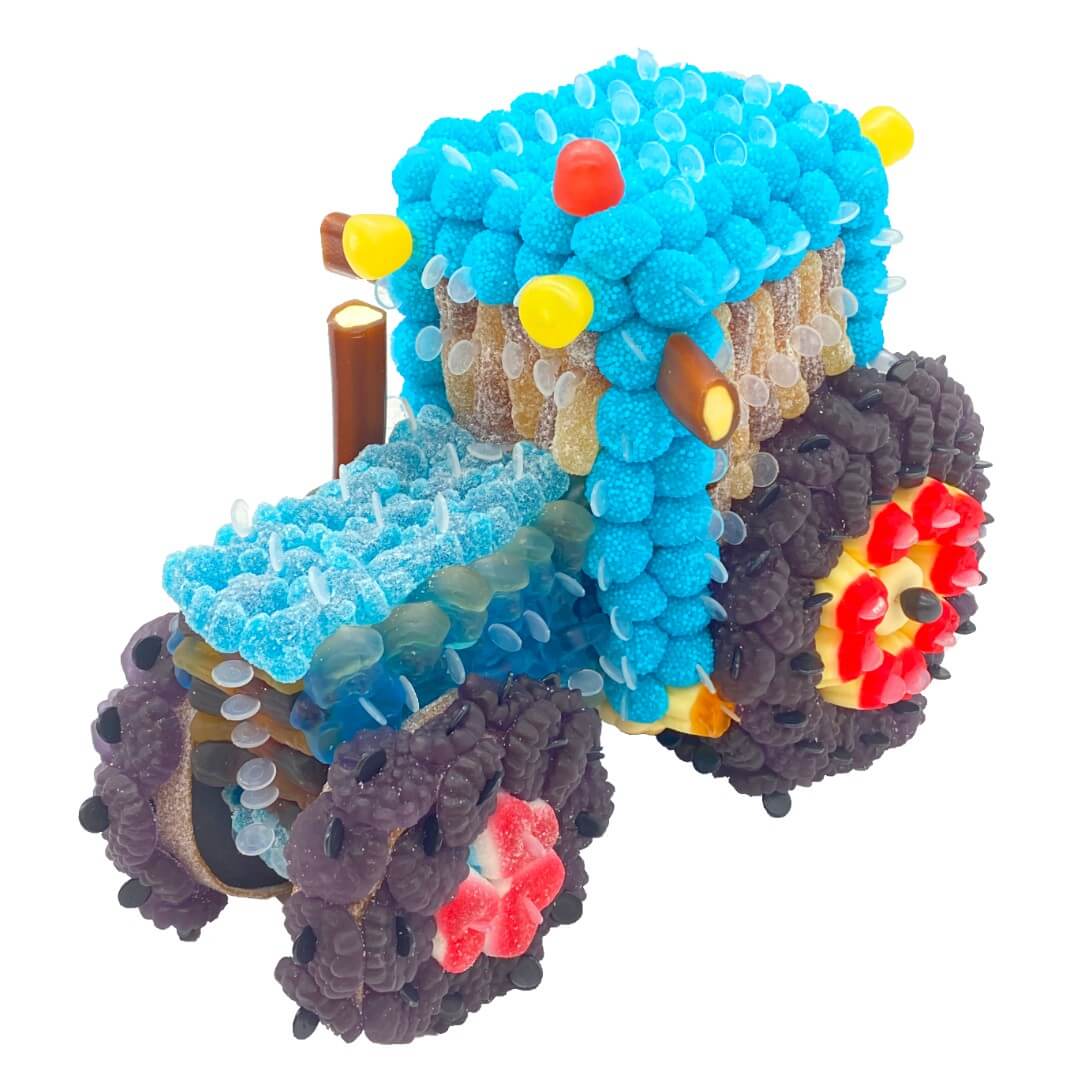 Gateau Tracteur 3d Bleu