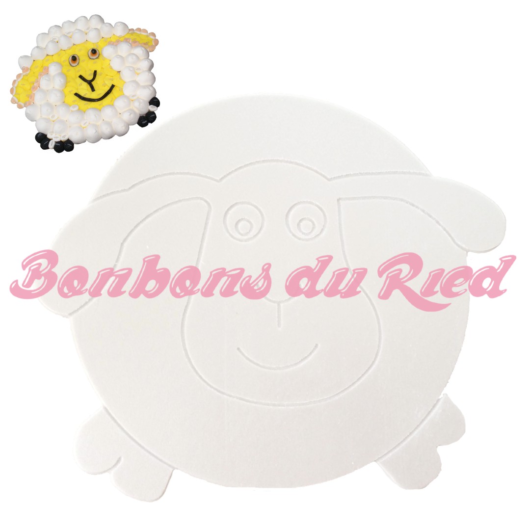 forme mouton en polystyrène pour gateau bonbon batême