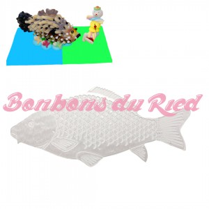 Forme poisson CARPE pour gâteau en bonbons