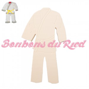 Support en polystyrène pour gâteau en bonbons – Forme de Kimono