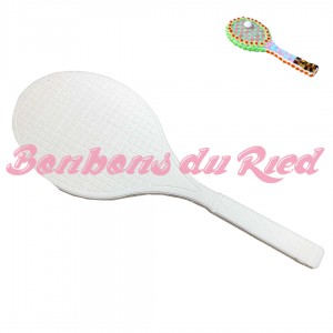 Raquette de tennis en polystyrène pour gâteau en bonbons