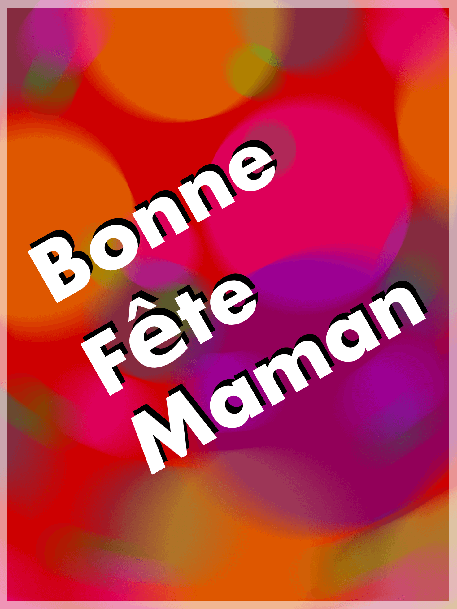 Bonne fête Maman - Photo sur gâteau