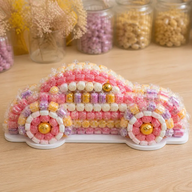 Gâteau de bonbons en forme de voiture
